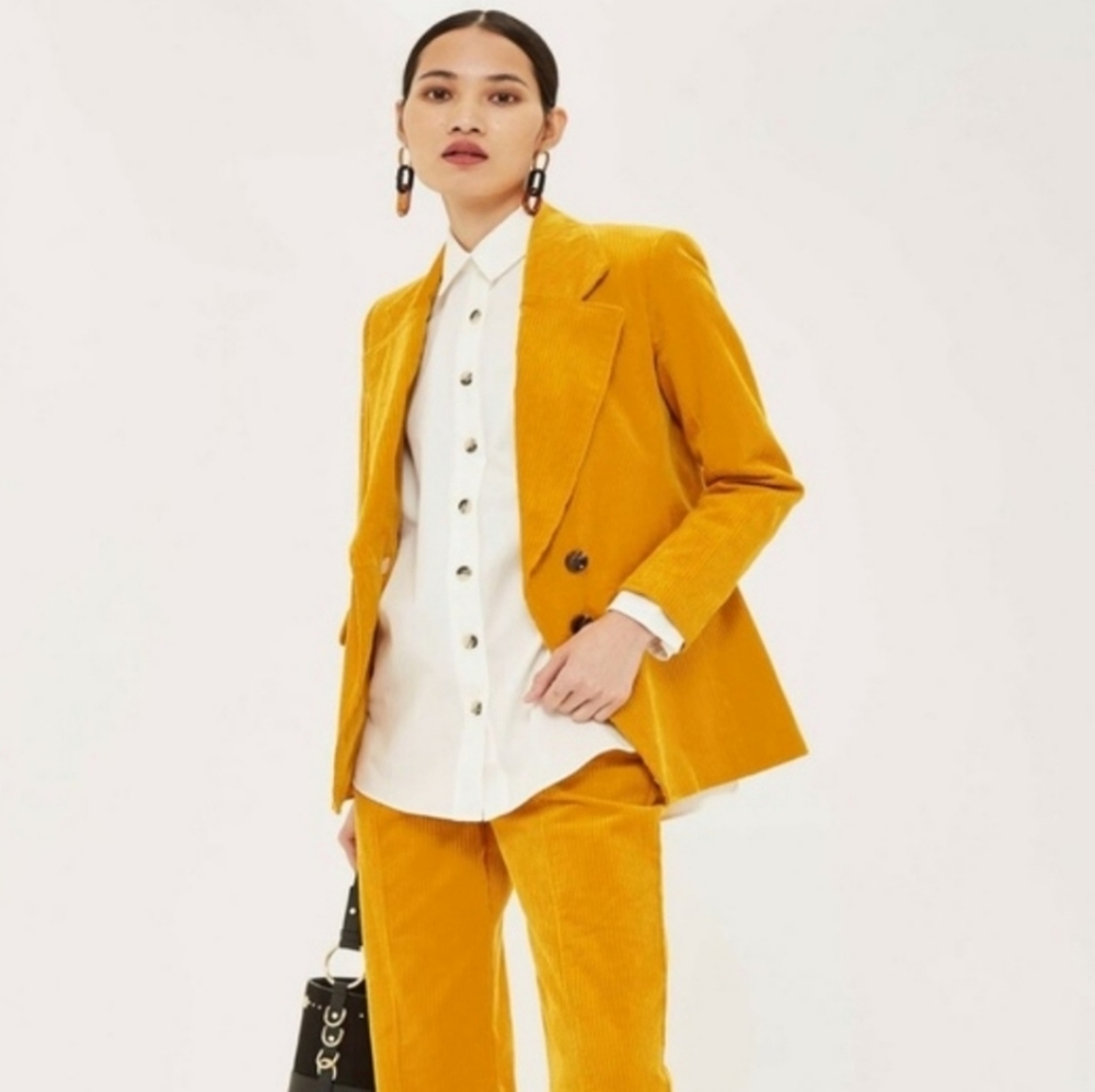 TOPSHOP CORDUROY SUIT JACKET